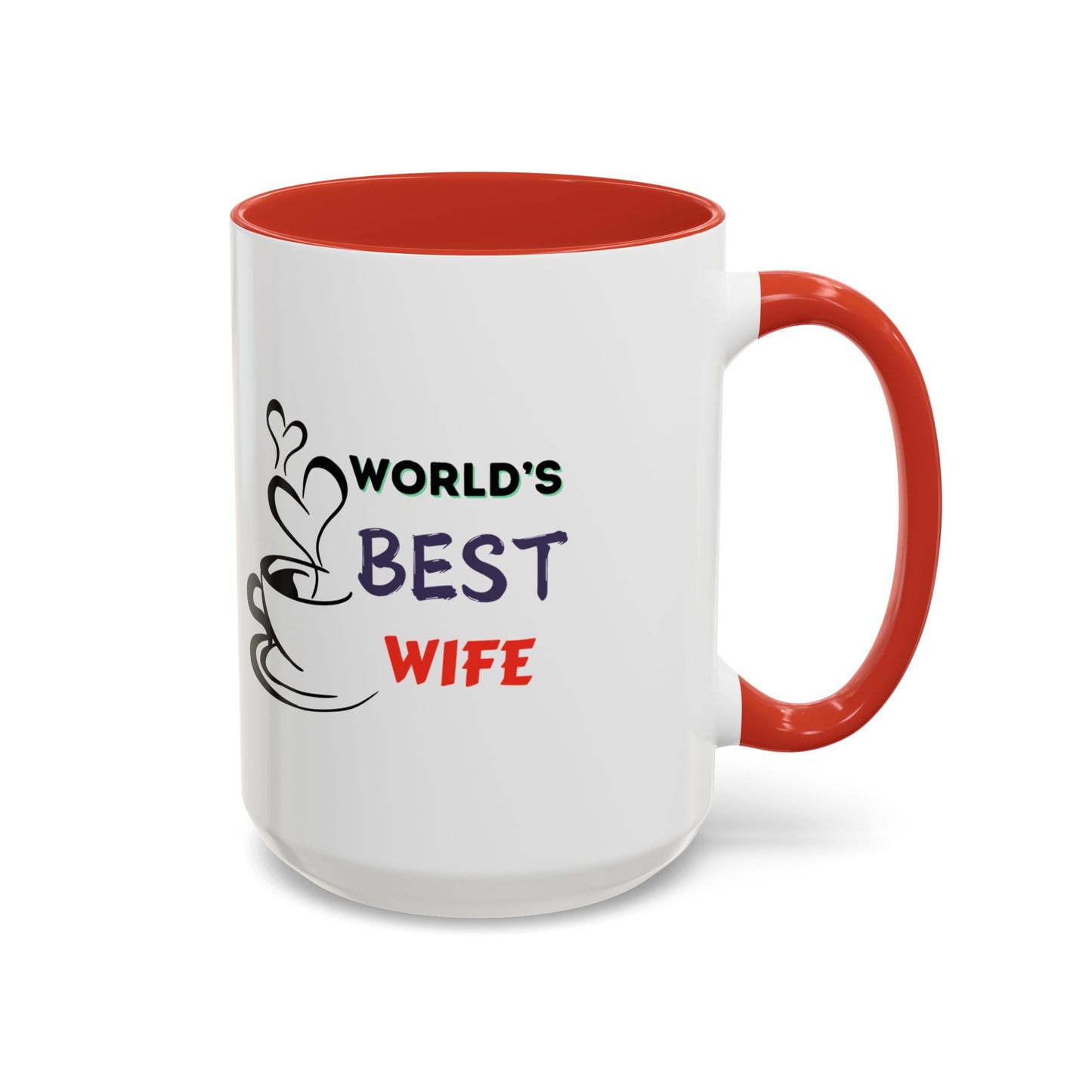 World's Best Wife Accent Coffee Mug (11, 15oz)