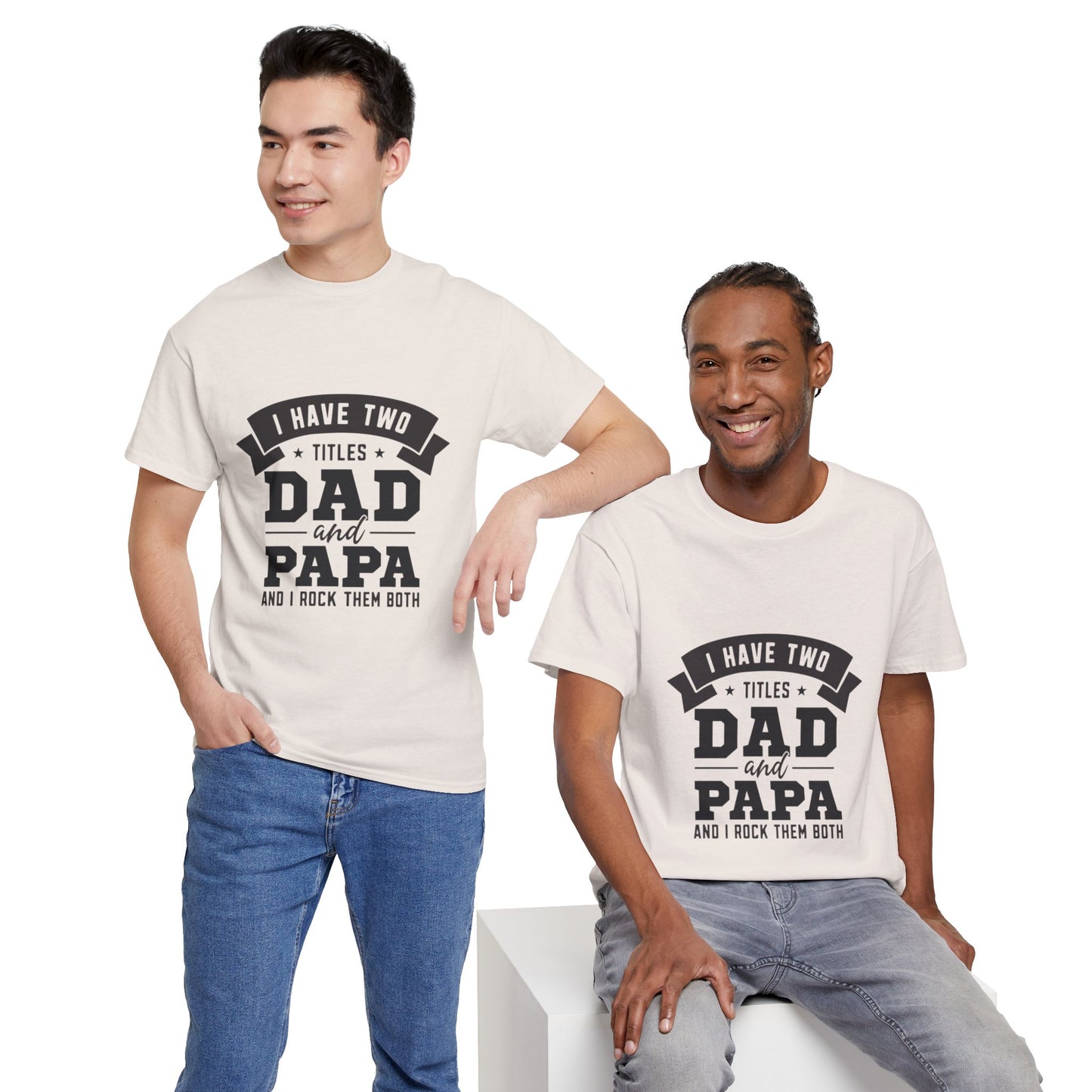Dad & Papa | Unisex Heavy Cotton Tee