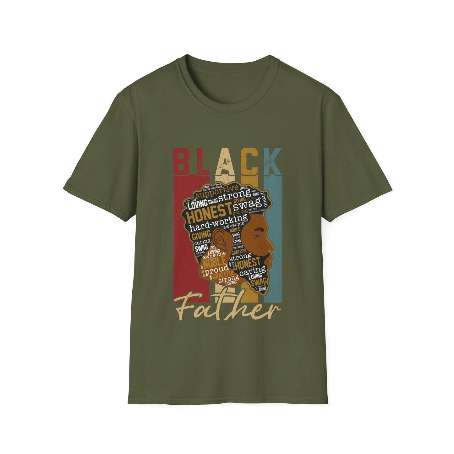 Black Father |Unisex Softstyle T-Shirt