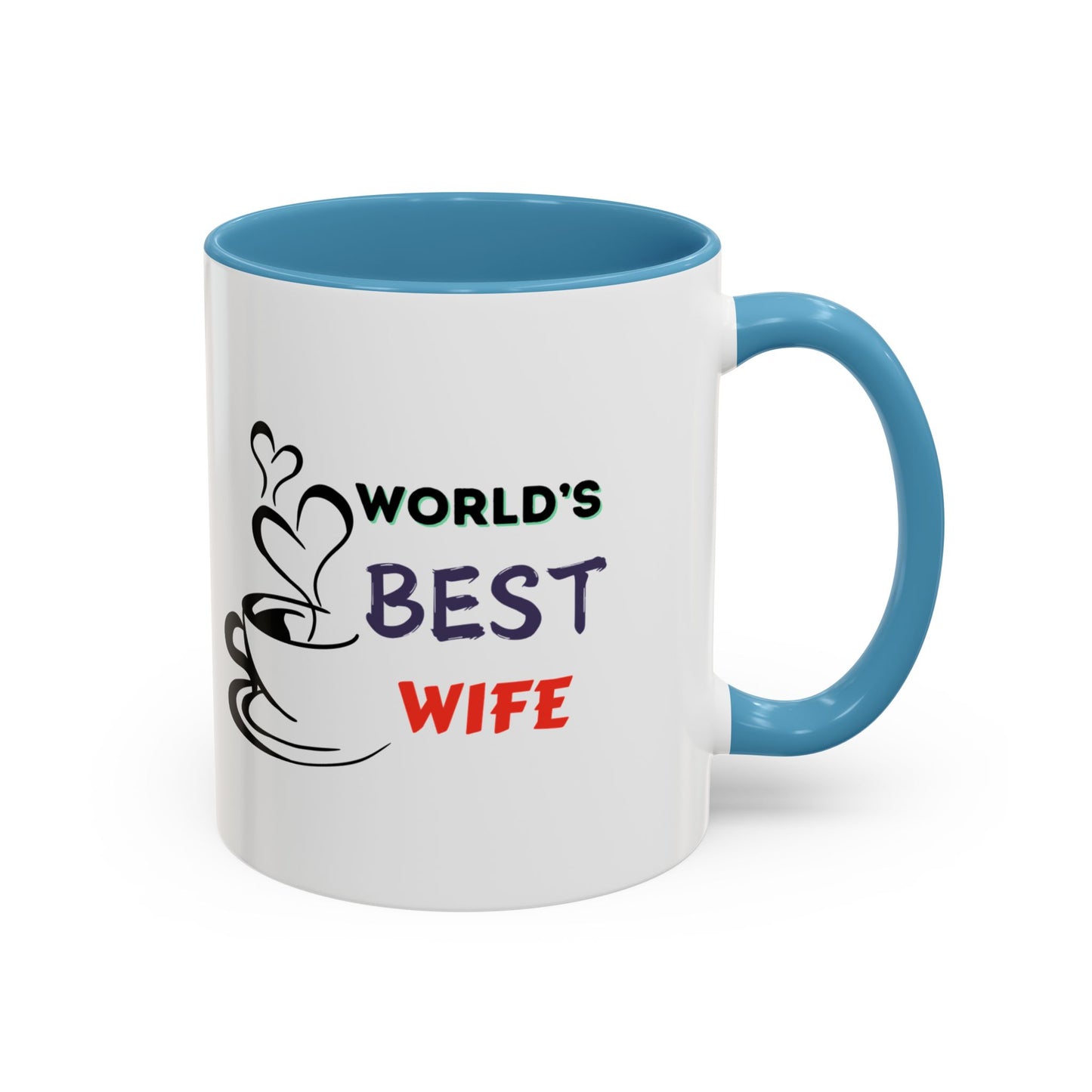 World's Best Wife Accent Coffee Mug (11, 15oz)