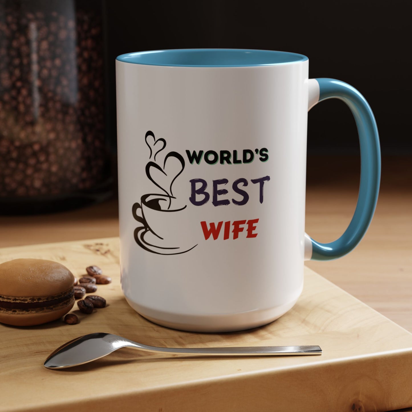 World's Best Wife Accent Coffee Mug (11, 15oz)