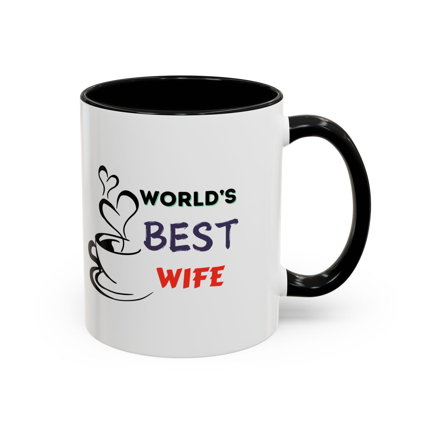 World's Best Wife Accent Coffee Mug (11, 15oz)