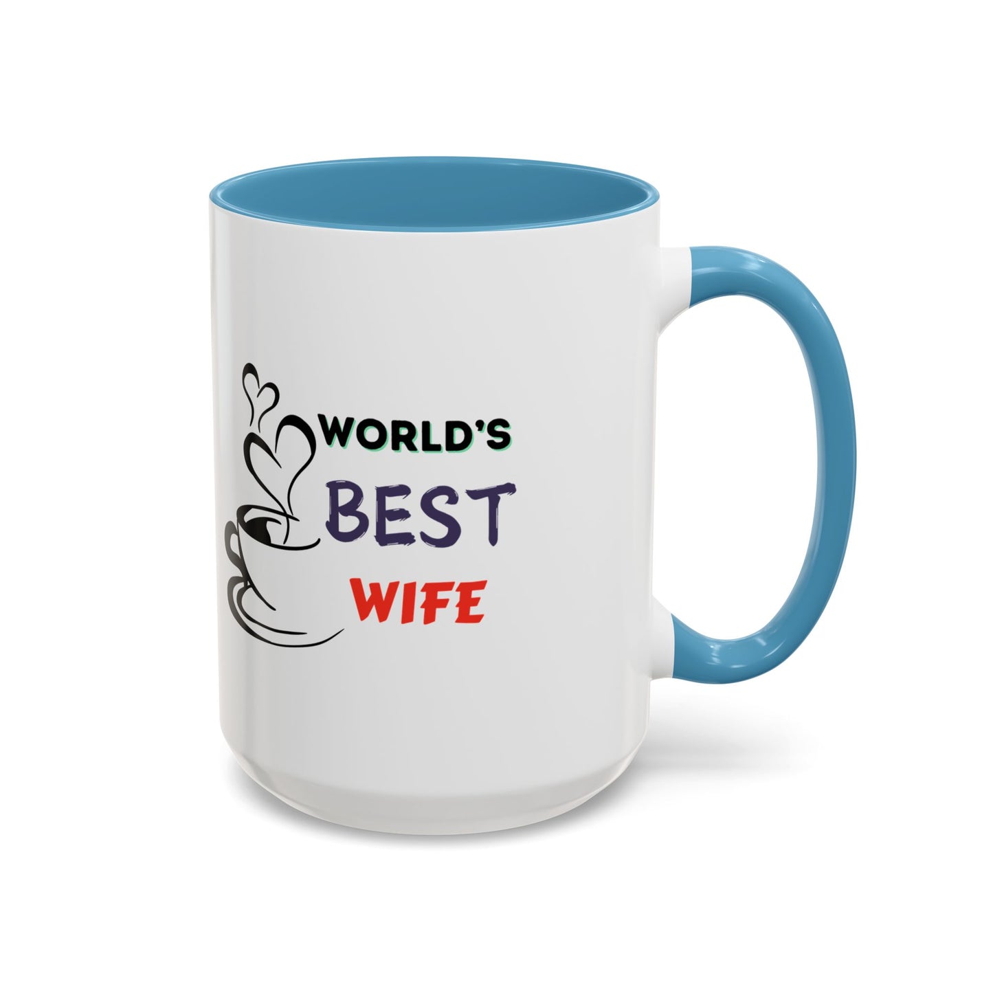 World's Best Wife Accent Coffee Mug (11, 15oz)
