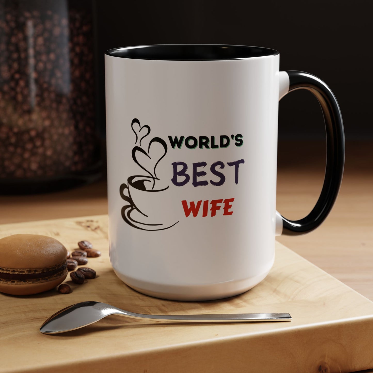 World's Best Wife Accent Coffee Mug (11, 15oz)