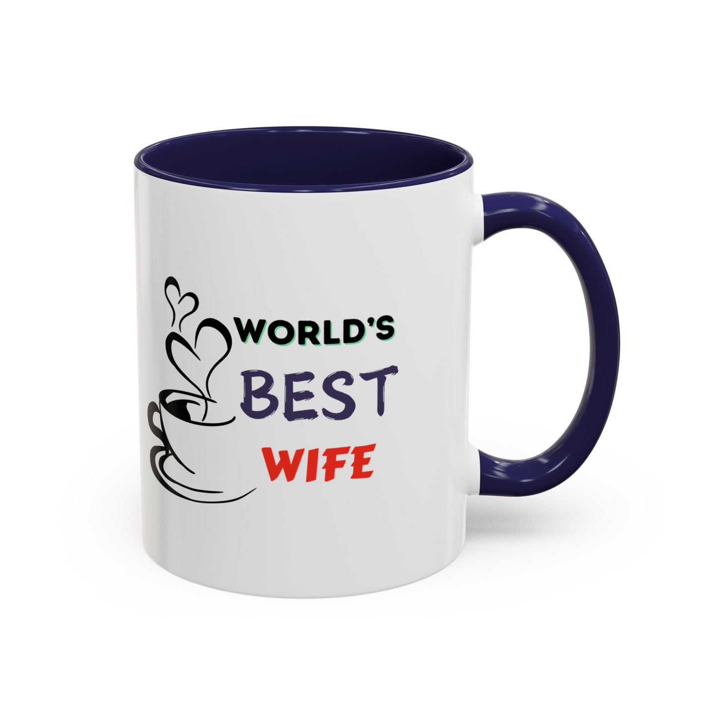 World's Best Wife Accent Coffee Mug (11, 15oz)