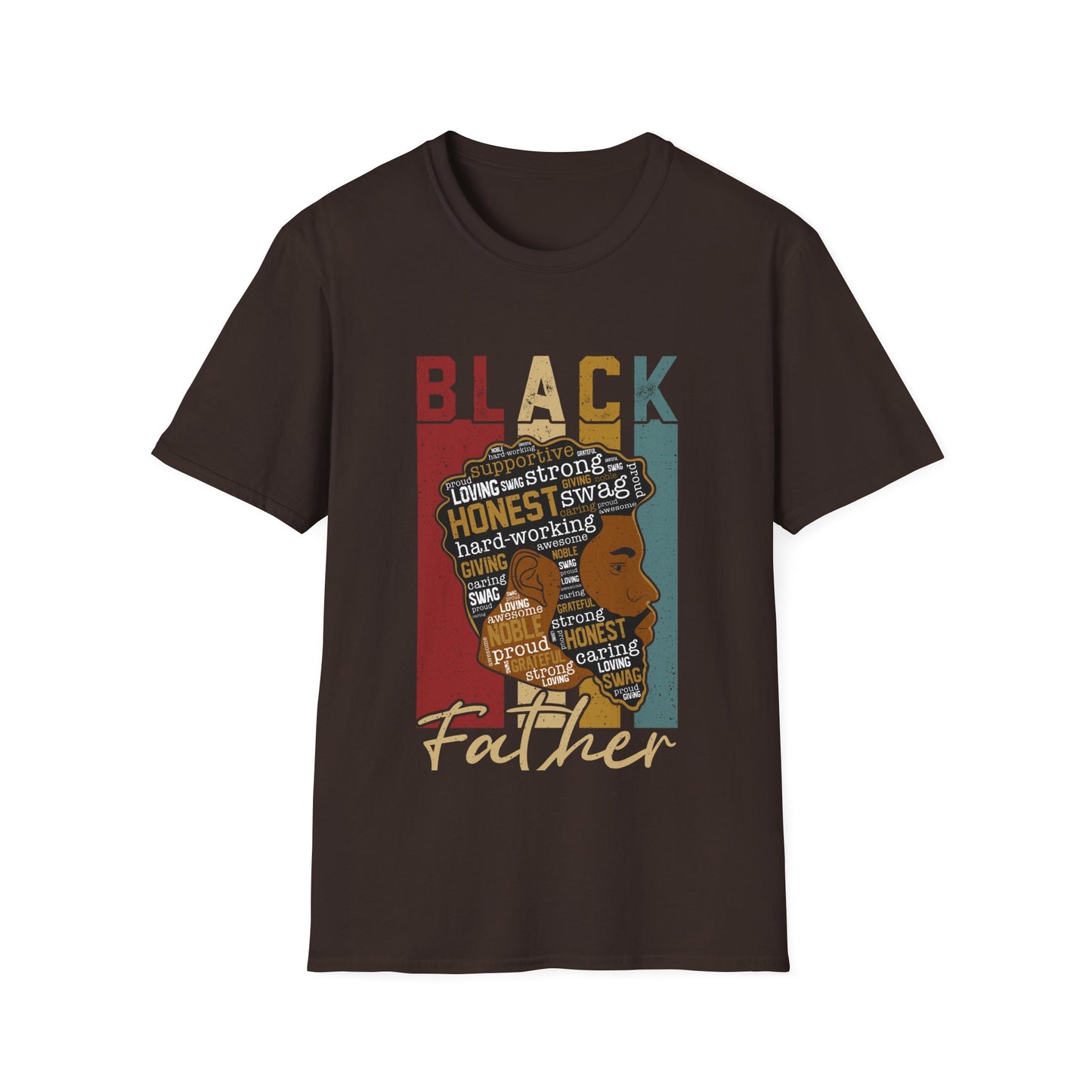 Black Father |Unisex Softstyle T-Shirt