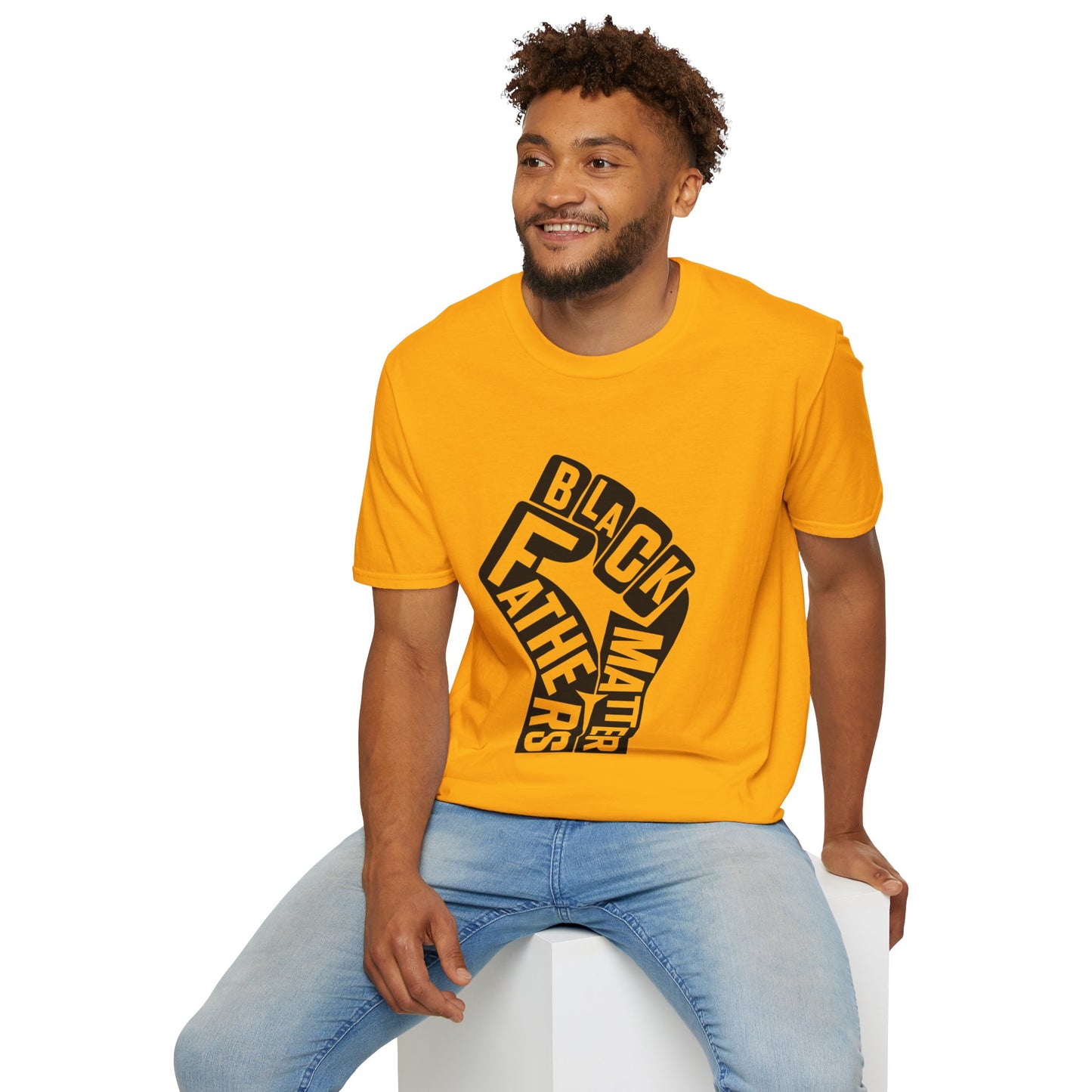 Black Fathers Matter | Unisex Softstyle T-Shirt Black