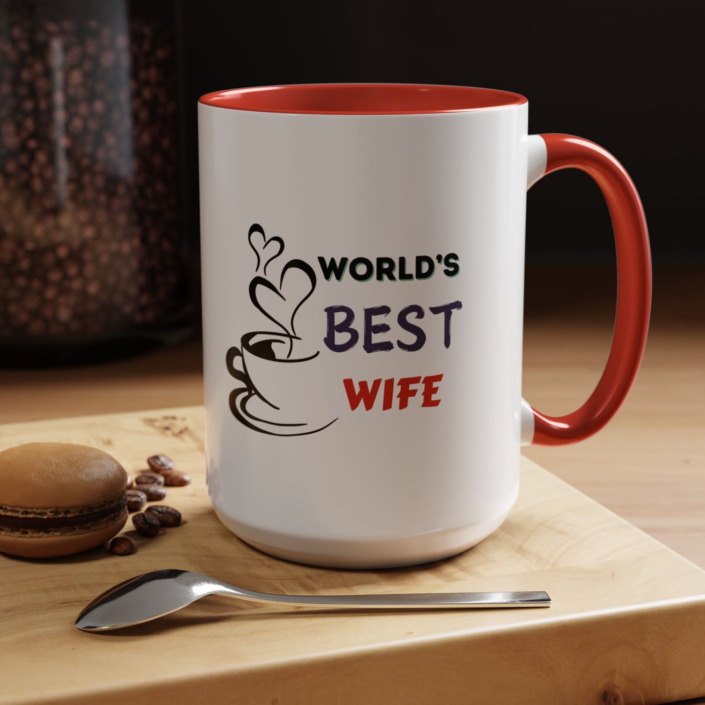 World's Best Wife Accent Coffee Mug (11, 15oz)