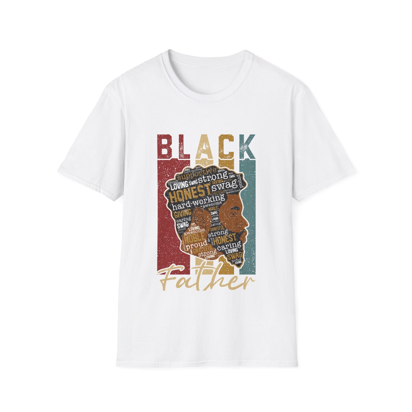Black Father |Unisex Softstyle T-Shirt
