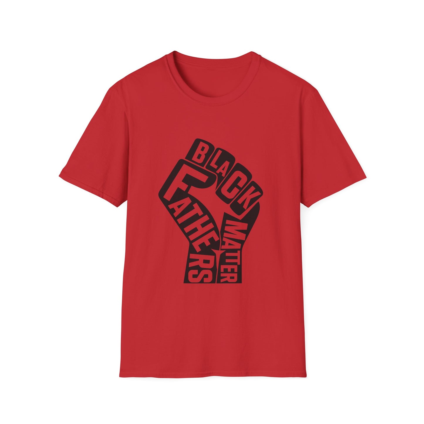 Black Fathers Matter | Unisex Softstyle T-Shirt Black
