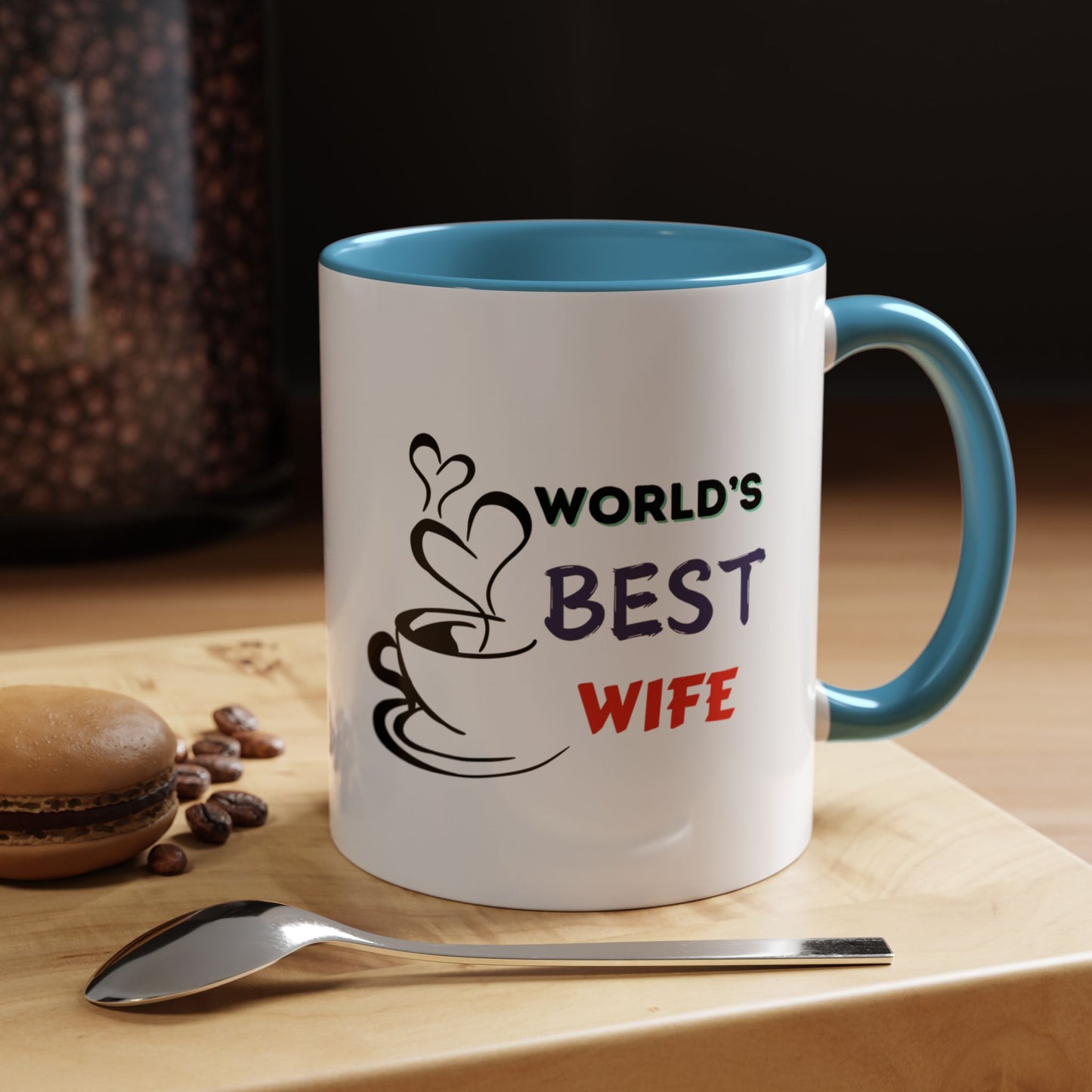 World's Best Wife Accent Coffee Mug (11, 15oz)