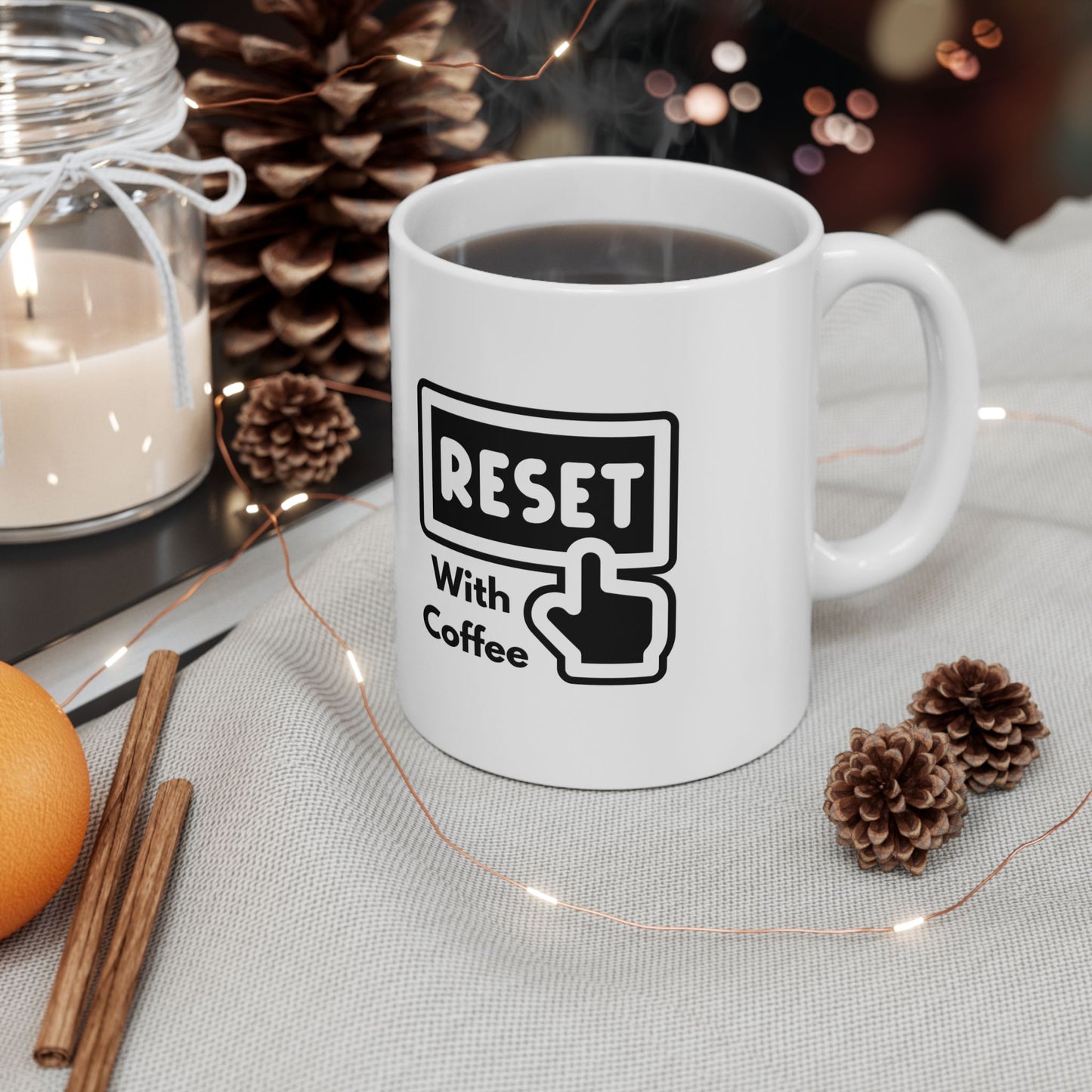 Reset With Coffee Mug