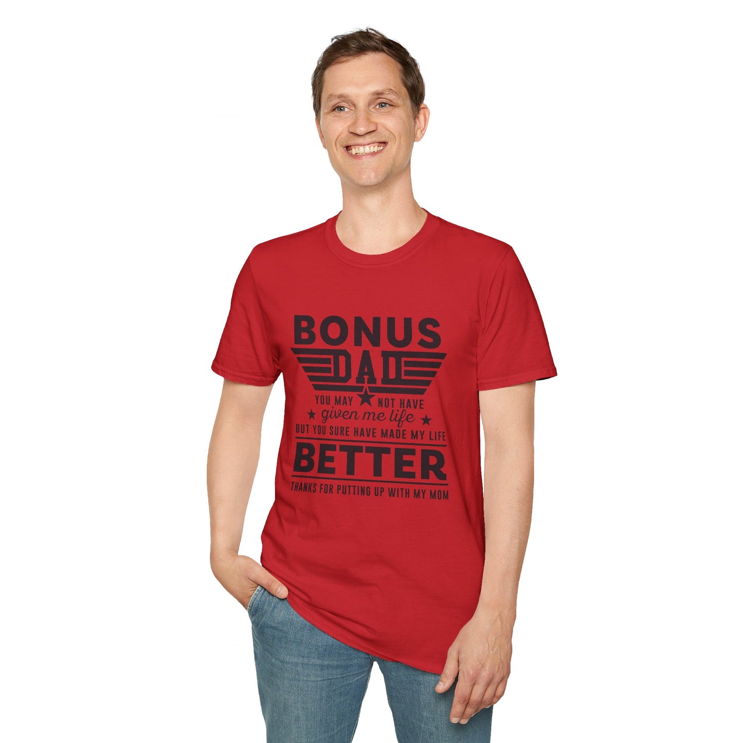 Bonus Dad | Unisex Softstyle T-Shirt