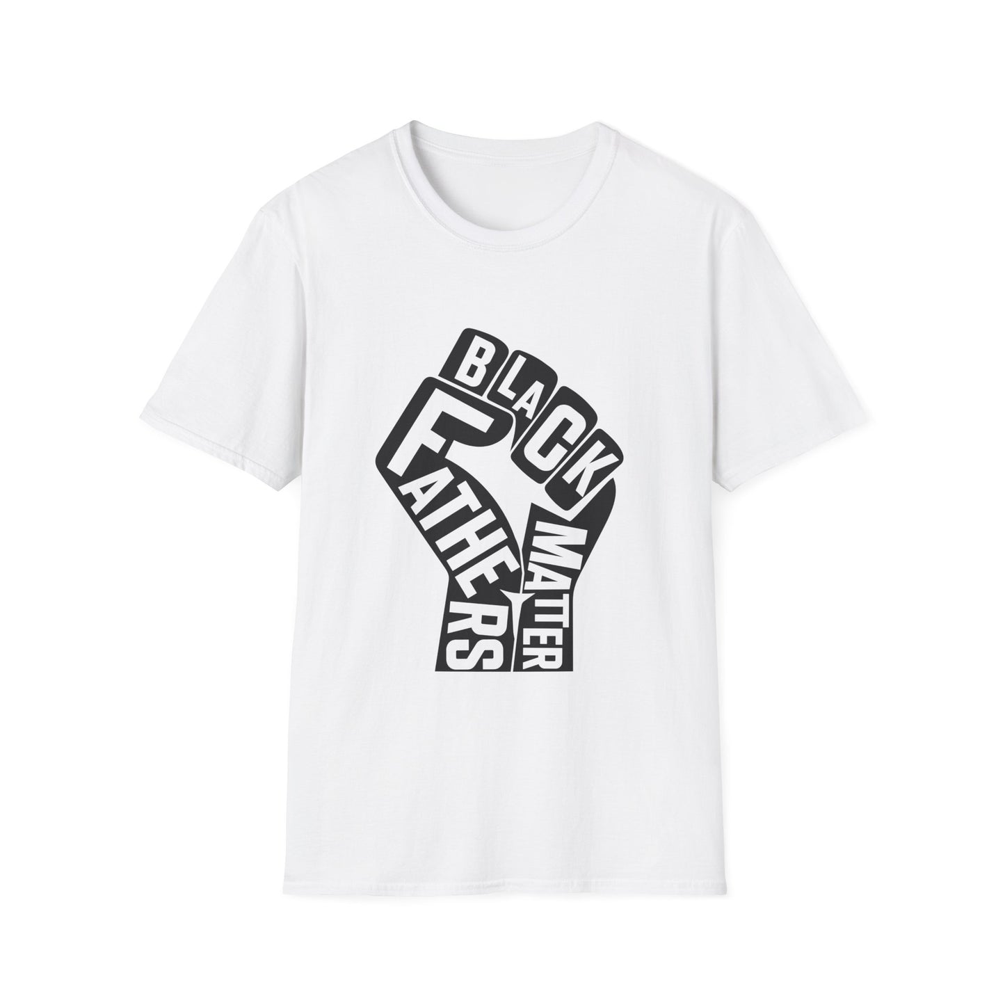 Black Fathers Matter | Unisex Softstyle T-Shirt Black