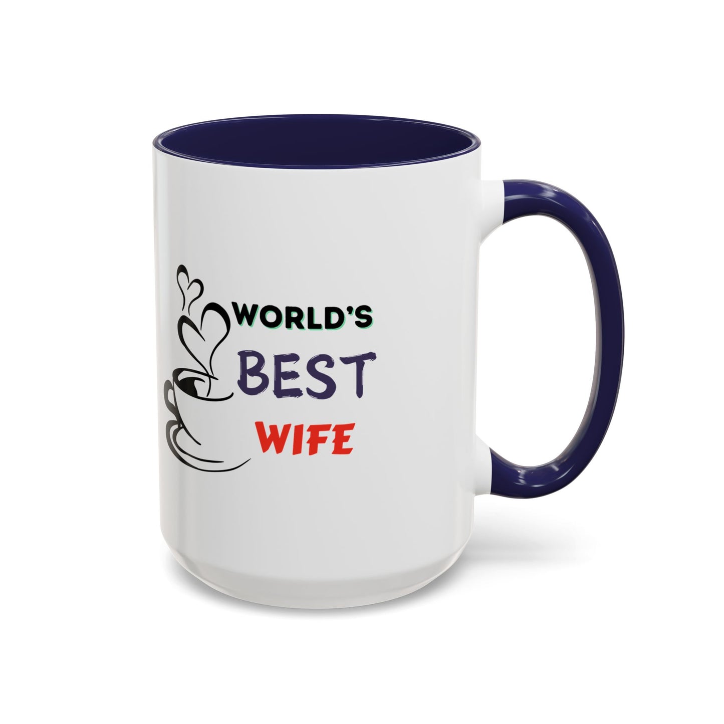 World's Best Wife Accent Coffee Mug (11, 15oz)