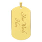 To My Dad | To The Moon And Back | Luxury Graphic Dog Tag Necklace