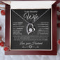 To My Beautiful Wife | I Can't Live Without You | Forever Love Necklace
