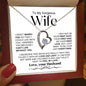 To My Gorgeous Wife | Forever Love Necklace