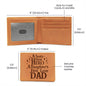 DAD | First Hero, First Love | Graphic Leather Wallet