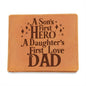 DAD | First Hero, First Love | Graphic Leather Wallet