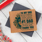 To My Dad | #1 Dad |Graphic Leather Wallet