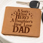 DAD | First Hero, First Love | Graphic Leather Wallet