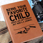 To Dad | Favorite Child | Graphic Leather Journal