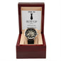 Time to Suit Up | Best Man Black Tie | Men's Openwork Watch