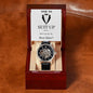 Time To Suit Up | Best Man - White Tux | Men's Openwork Watch