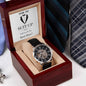 Time To Suit Up | Best Man - White Tux | Men's Openwork Watch