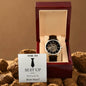 Time to Suit Up | Best Man Black Tie | Men's Openwork Watch