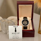 Time to Suit Up | Best Man Black Tie | Men's Openwork Watch