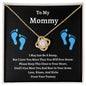 To My Mommy | I Love You | Love Knot Necklace