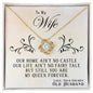 To My Wife | You Are My Queen Forever | Love Knot Necklace