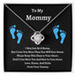 To My Mommy | I Love You | Love Knot Necklace