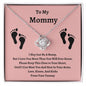 To My Mommy | From Your Tummy | Love Knot Necklace