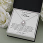 To My Beautiful Mom | I Love You | Love Knot Necklace