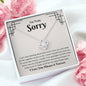 I'm Truly Sorry | I Love You Forever And Always | Love Knot Necklace