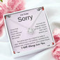 I'm Truly Sorry | The Things I Have Said And Done Can't Be Erased | Love Knot Necklace