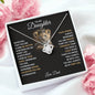 To My Daughter, You Will Never Lose - Love Knot Necklace