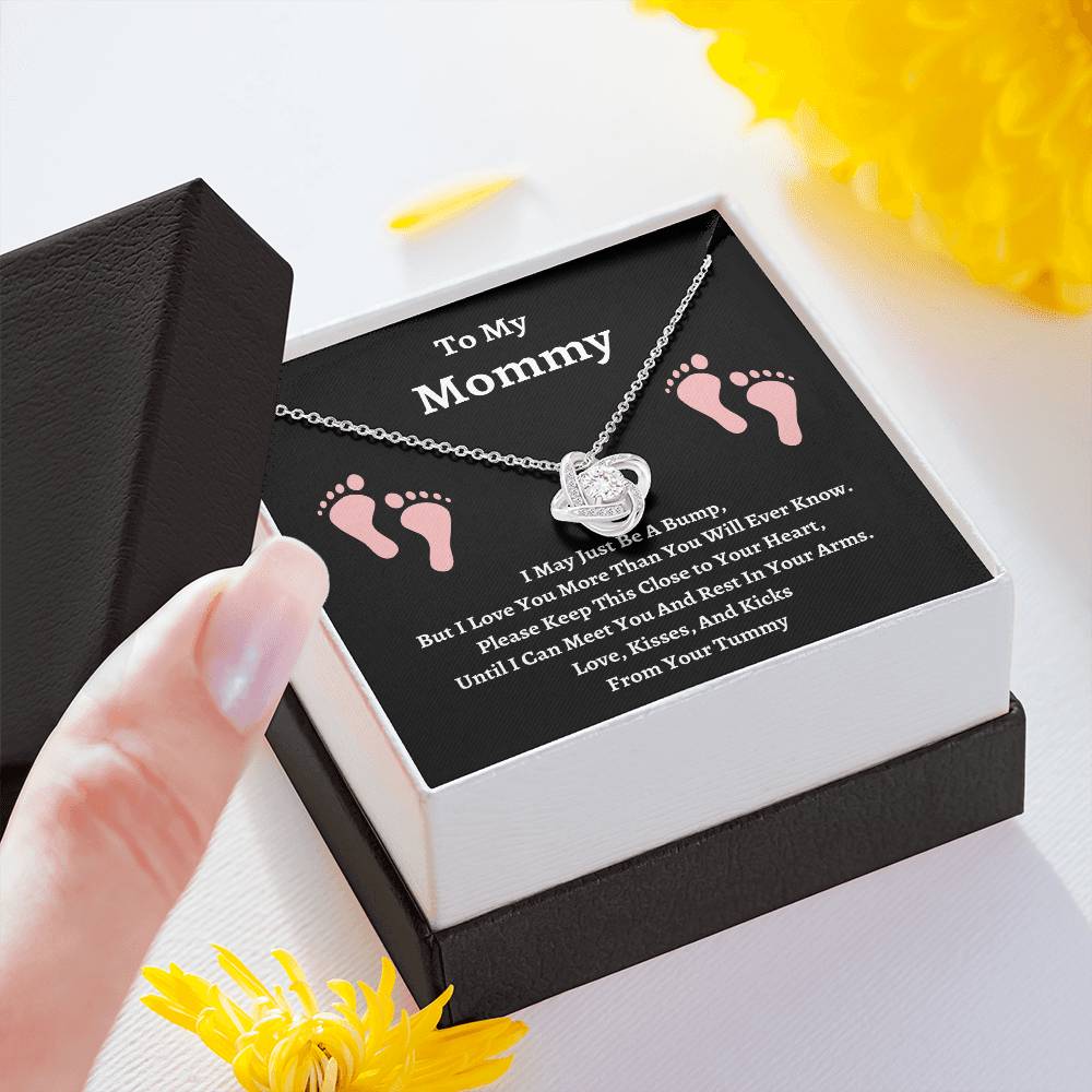 To My Mommy | Please Keep This Close | Love Knot Necklace