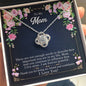To My Mom, Thank You For Being My Friend - Love Knot Necklace