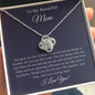 To My Beautiful Mom | Love Knot Necklace