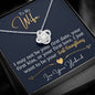 To My Wife | I Just Want To Be Your Last Everything | Love Knot Necklace