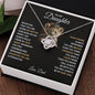 To My Daughter, You Will Never Lose - Love Knot Necklace