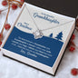 To My Beautiful Granddaughter | Merry Christmas | Love Knot Necklace