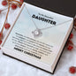 To My Beautiful Daughter | Merry Christmas | Love Knot Necklace