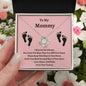 To My Mommy | From Your Tummy | Love Knot Necklace