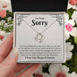 I'm Truly Sorry | I Love You Forever And Always | Love Knot Necklace