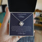 To My Beautiful Mom | Love Knot Necklace